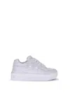 Valentino Xl Leather Sneakers Rubber Studs In White