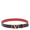 Valentino Garavani Women Reversible Vlogo Signature Belt In Black