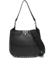 Valentino Garavani Women Hobo Rockstud Leather Shoulder Bag In Multicolor