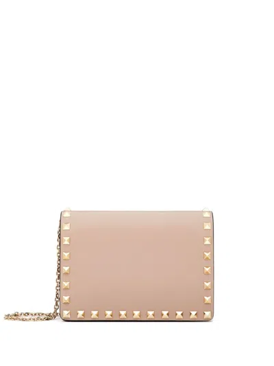 Valentino Garavani Women Rockstud Leather Mini Bag In Pink