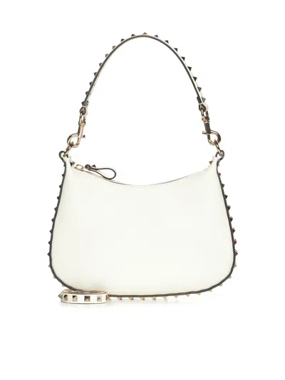 Valentino Garavani Women Rockstud Leather Small Hobo Bag