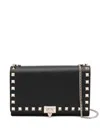 Valentino Rockstud Crossbody Bag In Black