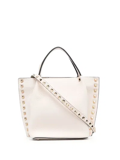 Valentino Garavani Women Rockstud Small Leather Tote Bag In Multicolor