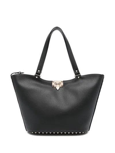Valentino Garavani Women Rockstud Small Leather Tote Bag In Multicolor