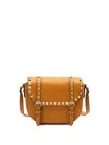 Valentino Garavani  Garavani Rockstud Small Shoulder Bag In Grainy Calfskin Woman Golden Cu