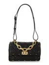 Valentino Garavani Women Rockstud Spike Shoulder Bag Small In Black