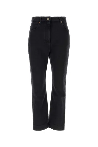 Valentino Garavani Women's Stretch Denim Jeans In Black