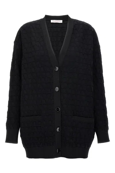 Valentino Toile Iconographe Sweater, Cardigans Black