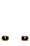 Valentino Two-tone Enamel And Metal Vlogo Earrings In Multicolor