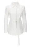 Valentino Belt Jacket Blazer And Suits In White