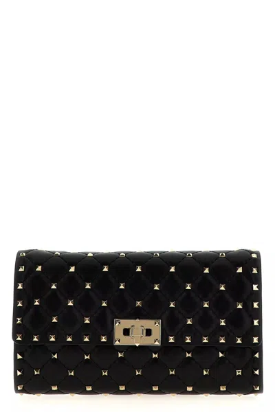Valentino Garavani Women  'rockstud Spike' Shoulder Bag In Black