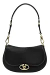 Valentino Vlogo Saddle Shoulder Bag In Black