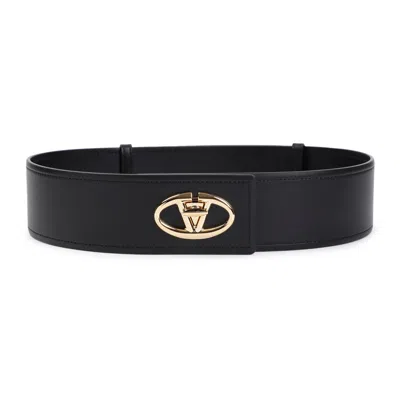 Valentino Garavani Women  Vlogo Belt In Black