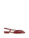 Valentino Vlogo Signature Square Toe Slingback Flats