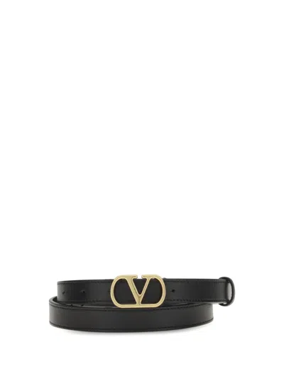Valentino Garavani Women Vlogo Belt In Black