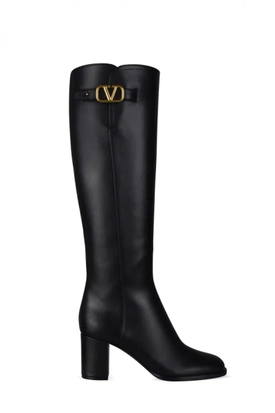 Valentino Garavani Woman Boot Black Size 8 Leather