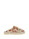 Valentino Cherryfic Leather-trim Espadrille