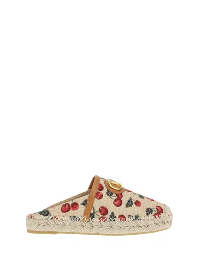 Valentino Garavani Women Vlogo Cherryfic Espadrilles Mules