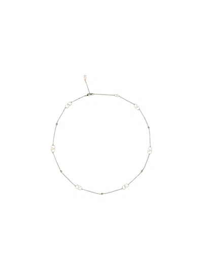 Valentino Garavani Women Vlogo Necklace In Neutral