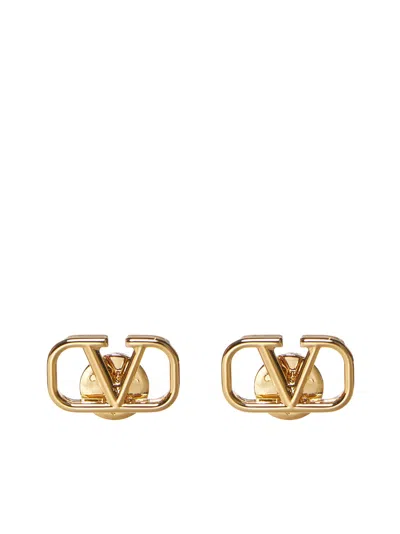 Valentino Garavani Women Vlogo Signature Earrings In Gold-tone Metal In Multi