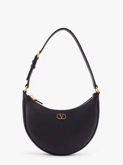 Valentino Garavani Women Vlogo Signature Leather Shoulder Bag In Black