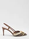 Valentino Vlogo Signature Slingback Pumps In Brown