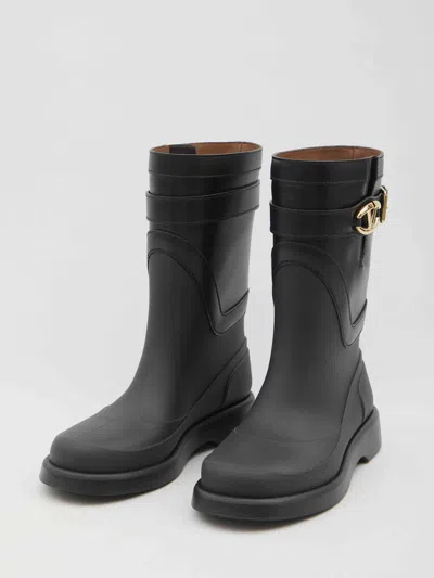 Valentino Garavani Women Vlogo The Bold Edition Boots In Black