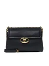 Valentino Vlogo The Bold Leather Medium Bag In Black