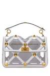 Valentino Garavani Women White Polymeric Material And Leather Large Roman Stud Handbag In White