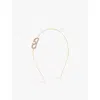Valentino Vlogo Swarovski Crystal-embellished Headband In Crystal Silver Shade