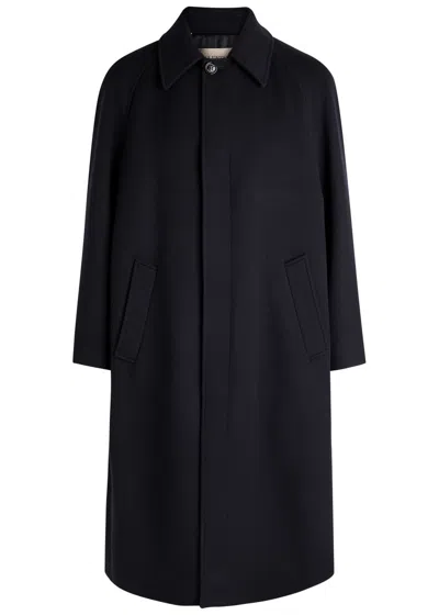 Valentino Garavani Wool And Cashmere-blend Coat In Black