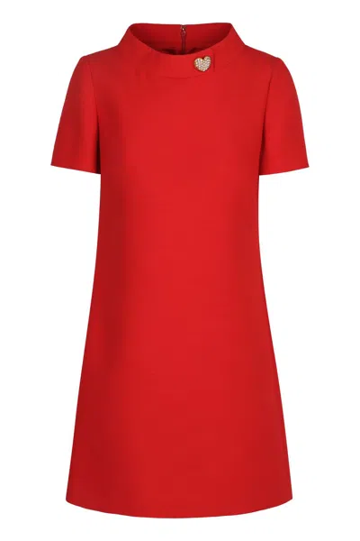 Valentino Garavani Wool And Silk Mini Dress