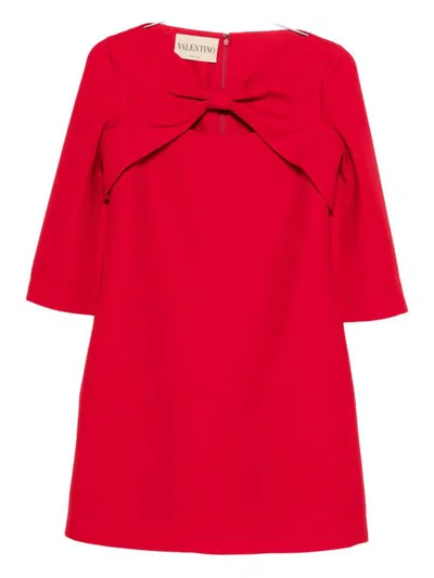 VALENTINO VALENTINO GARAVANI WOOL AND SILK MINI DRESS