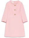 Valentino Crepe Couture Dress In Pink