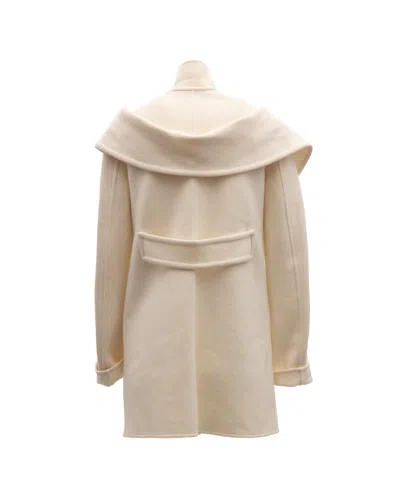 Valentino Garavani Wool Blend With Draped Collar Jacket In Brown