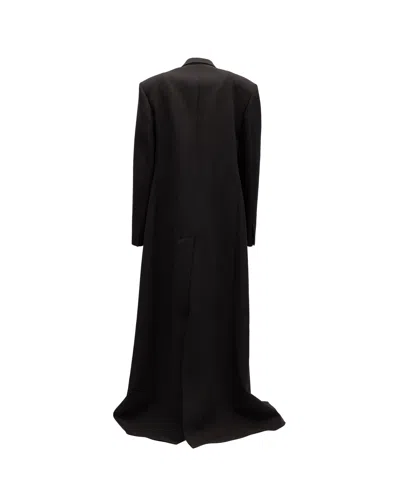 Valentino Garavani Wool Coat In Black