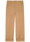 Valentino Camel-coloured Wool Trousers In Brown