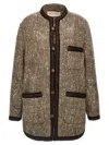 Valentino Crewneck Jacket Contrast Trim