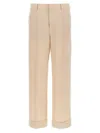 Valentino Virgin Wool Pants In Neutral