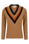Valentino Garavani Wool Sweater Sweaters And Cardigans Beige In Neutral