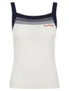 Valentino Top In Lana Avorio Donna In White