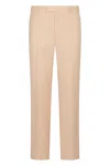 Valentino Tailored Trousers With Belt Loops And Cuffed Hem