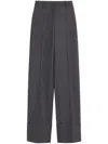 Valentino Belt-loop Casual Pants In Grey