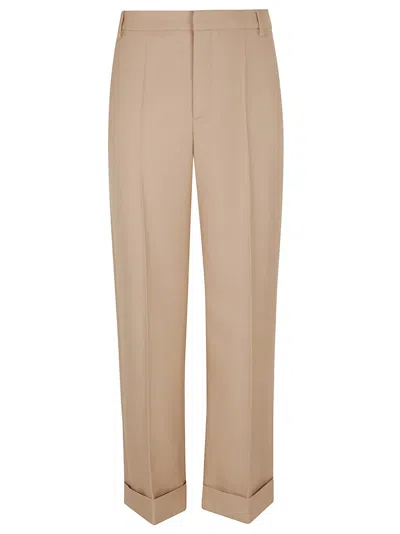 Valentino Formal Trousers Pants Beige In Neutral