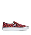Valentino Garavani X Vans Canvas Checkerboard Slip-on Sneakers In Red