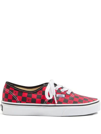 Valentino Garavani X Vans Canvas Sneakers In Red