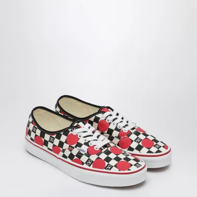 Valentino Garavani X Vans Sneaker Low-top Black/red With Vlogo Checkerboard Print And Polka-dot Detail In Multi