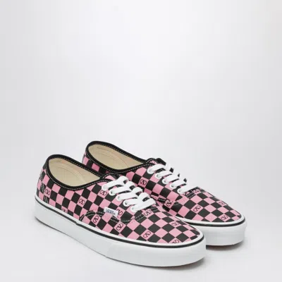 Valentino Garavani X Vans Sneaker Low-top Pink Orchid/black With Vlogo Checkerboard Print In Multi