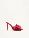 Valentino Garavani Yolande Satin Mule 105mm Woman Red 40 In Red