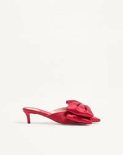 Valentino Garavani Yolande Satin Mule 45mm Woman Red 36